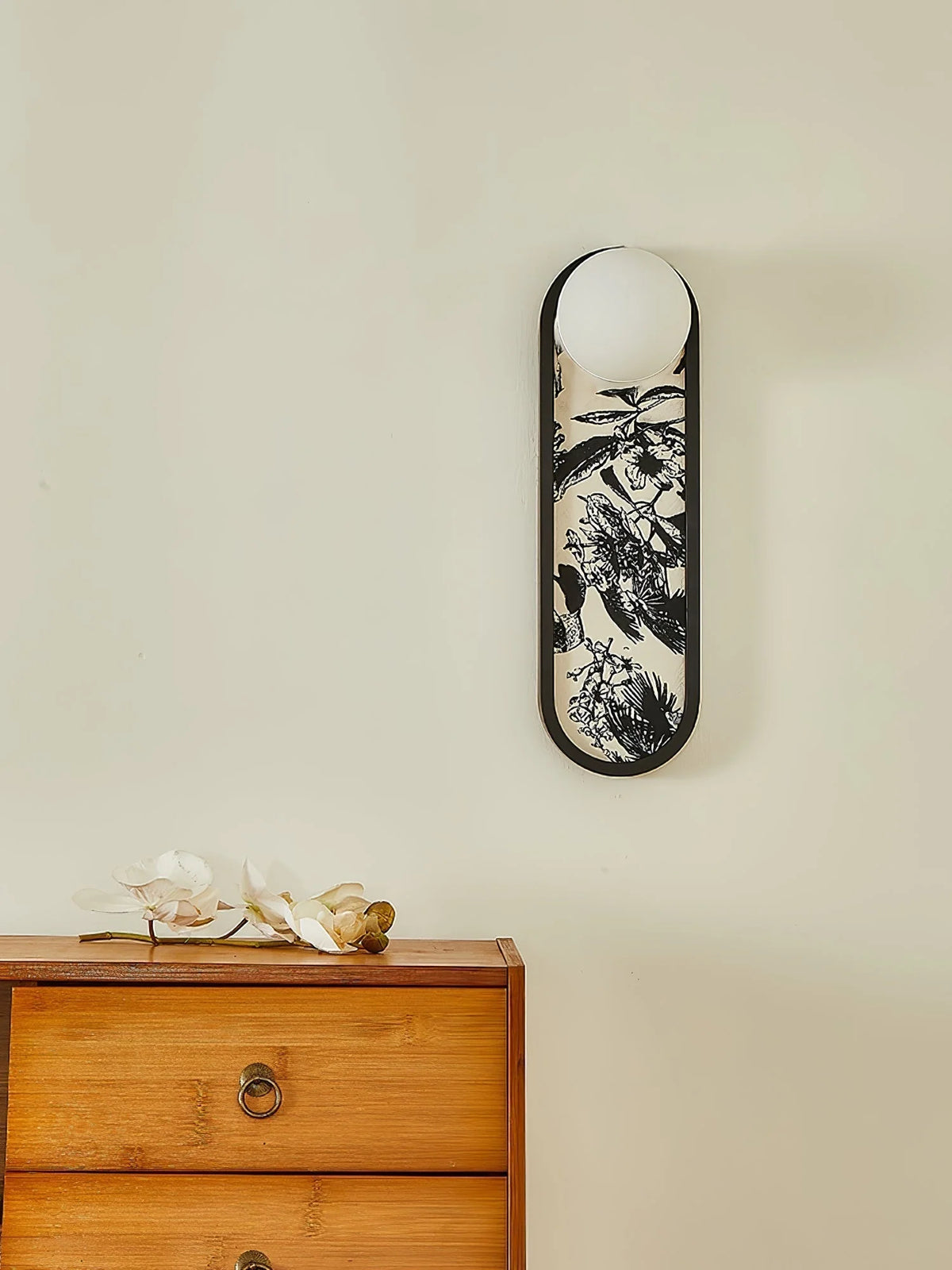 Wall Sconce | Mosaic Fabric Shade & Metal Body