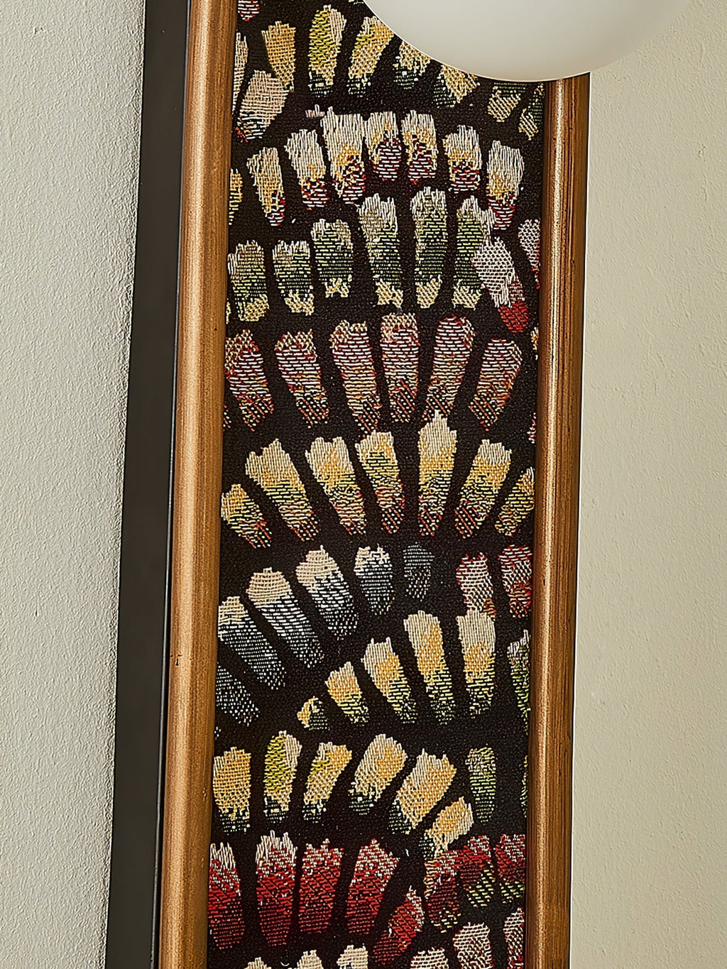 Wall Sconce | Mosaic Fabric Shade & Metal Body