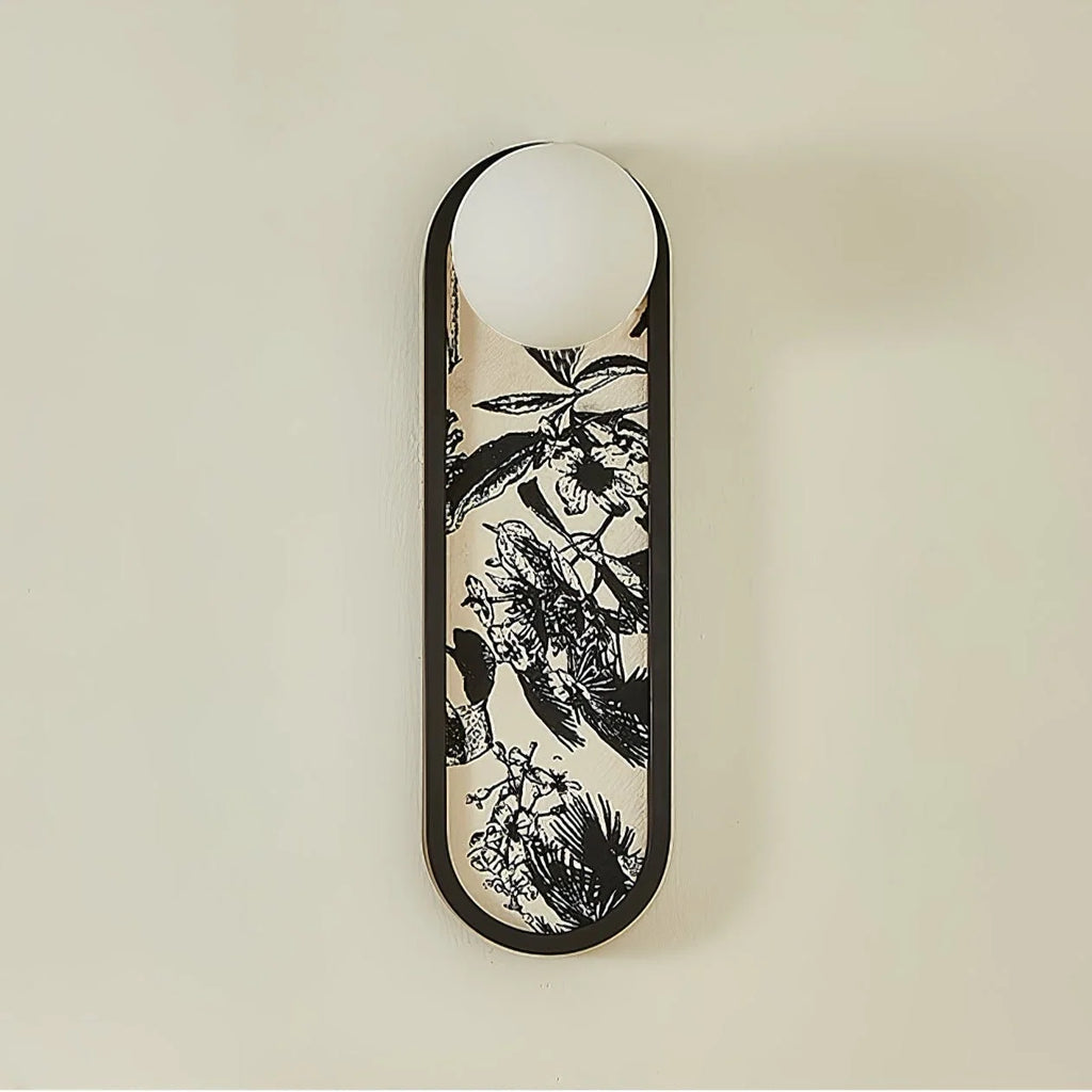 Wall Sconce | Mosaic Fabric Shade & Metal Body