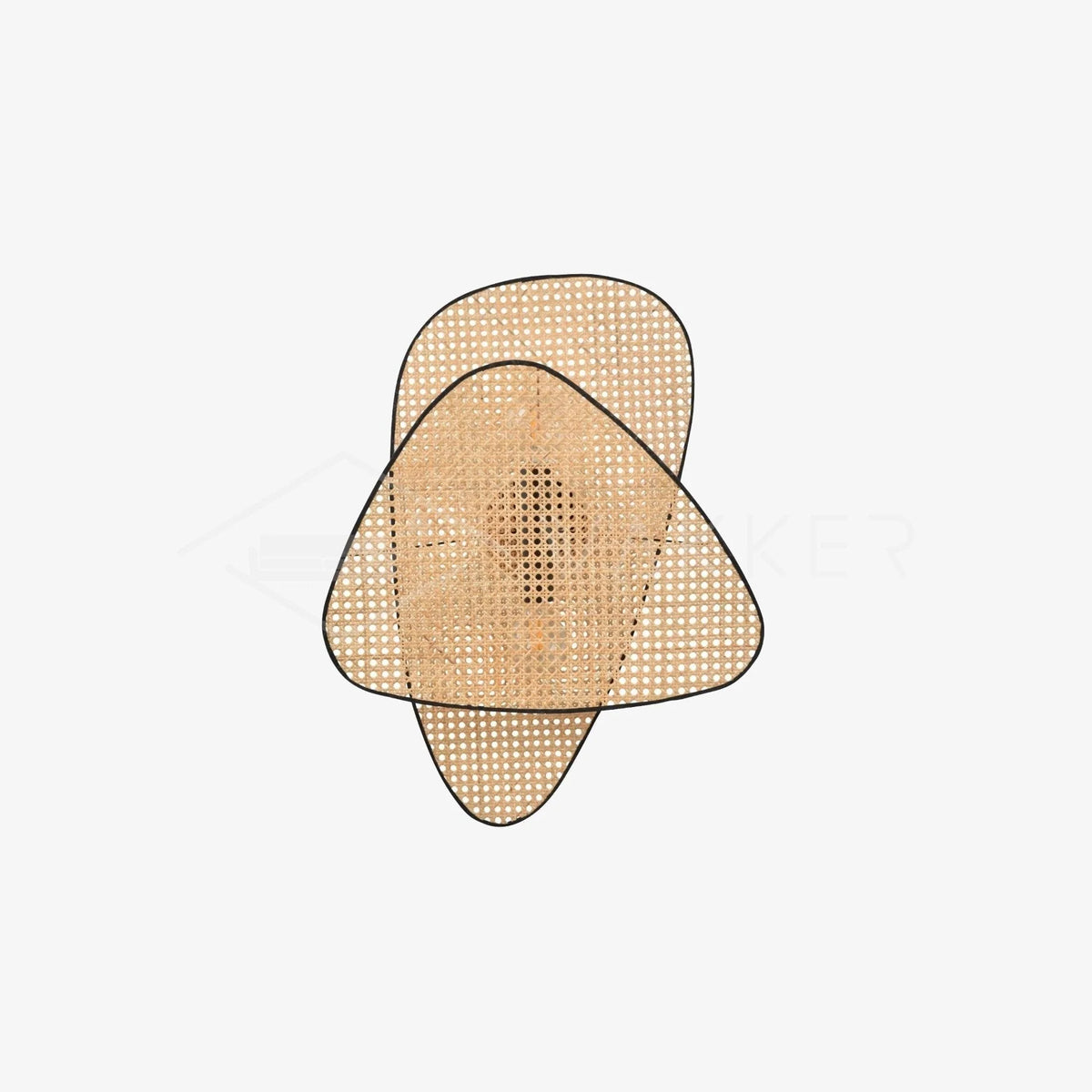 Wall Sconce | Natural Bamboo & Black Metal | Ø33 & Ø46 cm