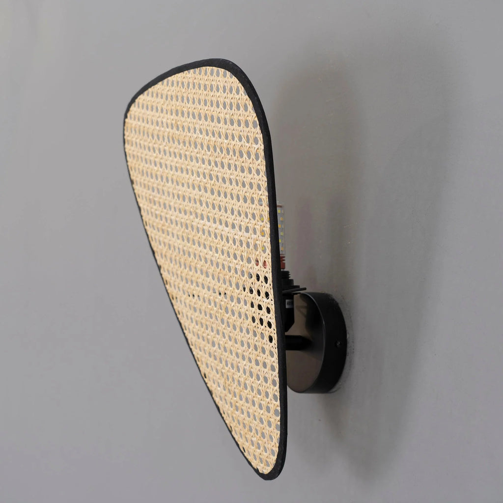 Wall Sconce | Natural Bamboo & Black Metal | Ø33 & Ø46 cm