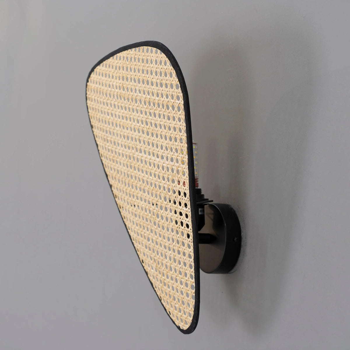 Wall Sconce | Natural Bamboo & Black Metal | Ø33 & Ø46 cm
