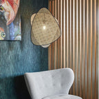 Wall Sconce | Natural Bamboo & Black Metal | Ø33 & Ø46 cm