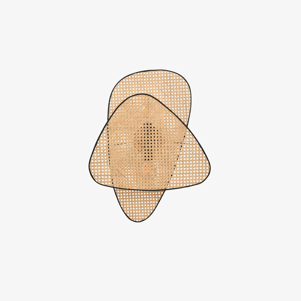 Wall Sconce | Natural Bamboo & Black Metal | Ø33 & Ø46 cm