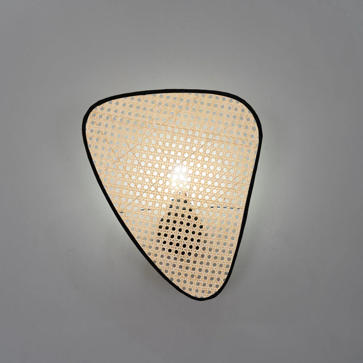 Wall Sconce | Natural Bamboo & Black Metal | Ø33 & Ø46 cm