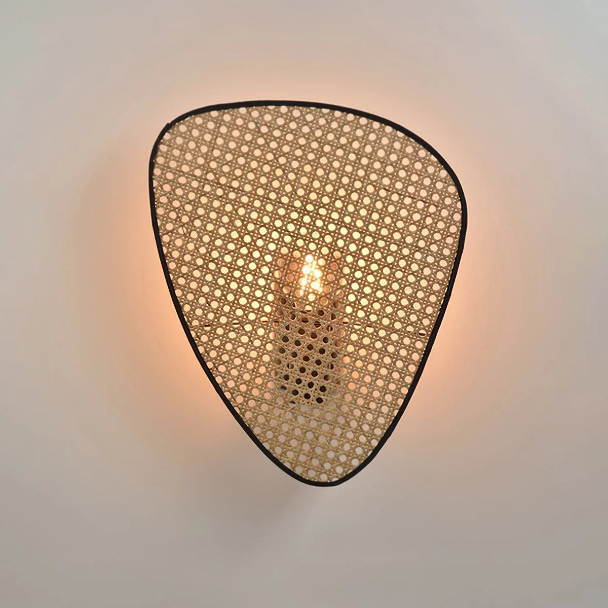 Wall Sconce | Natural Bamboo & Black Metal | Ø33 & Ø46 cm