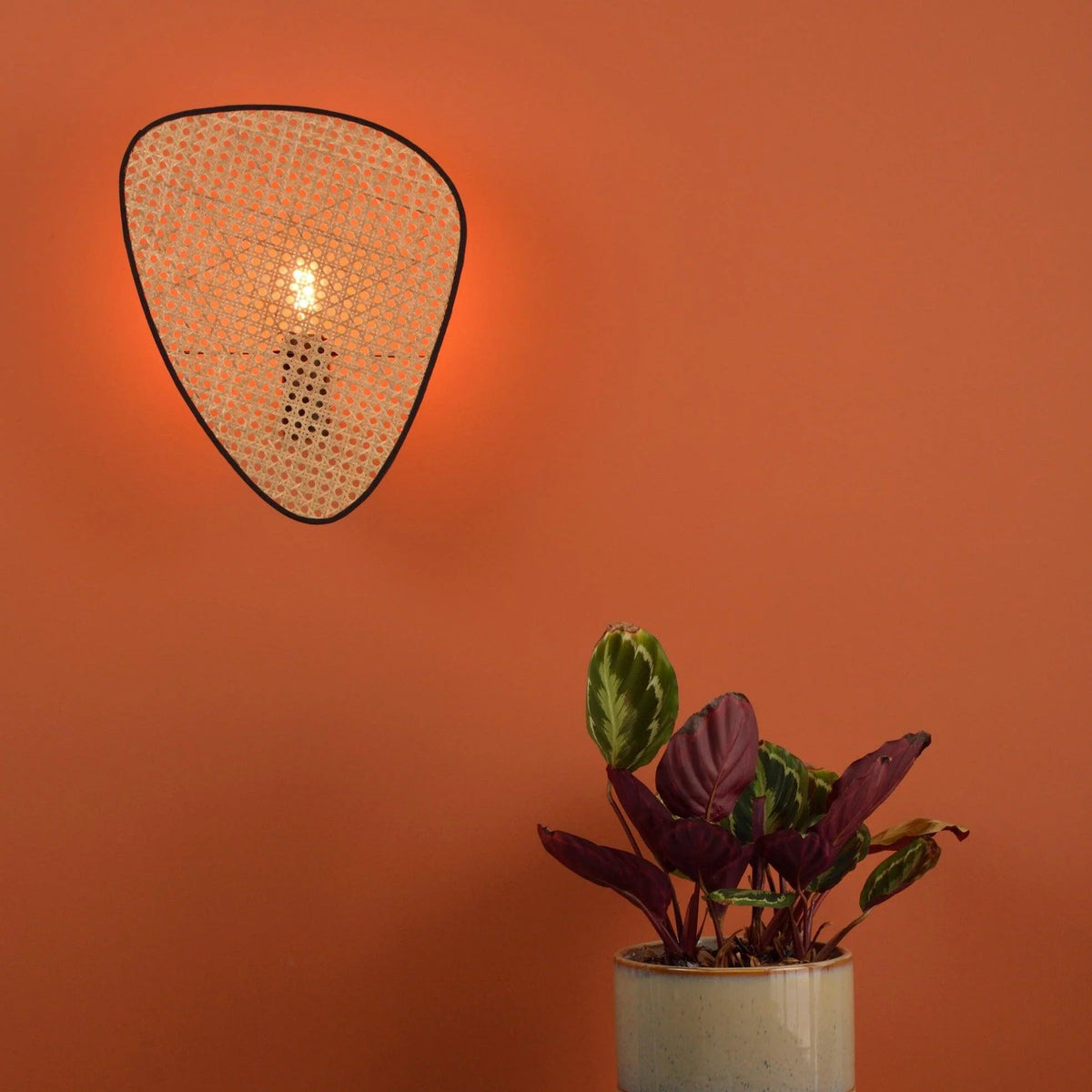 Wall Sconce | Natural Bamboo & Black Metal | Ø33 & Ø46 cm