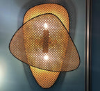 Wall Sconce | Natural Bamboo & Black Metal | Ø33 & Ø46 cm