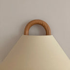 Wall Sconce | Pleated Fabric Shade & Solid Birch Base
