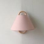 Wall Sconce | Pleated Fabric Shade & Solid Birch Base