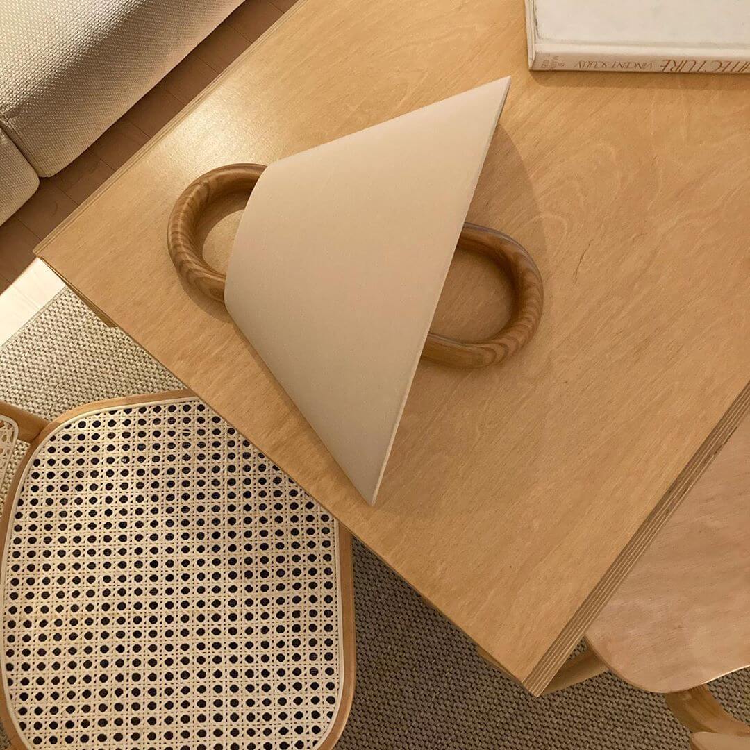 Wall Sconce | Pleated Fabric Shade & Solid Birch Base