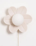 Wall Sconce | Resin Floral Design & Metal Glass Accents | 24 cm Diameter