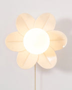 Wall Sconce | Resin Floral Design & Metal Glass Accents | 24 cm Diameter