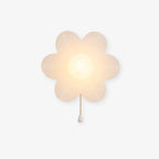 Wall Sconce | Resin Floral Design & Metal Glass Accents | 24 cm Diameter