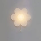 Wall Sconce | Resin Floral Design & Metal Glass Accents | 24 cm Diameter