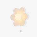 Wall Sconce | Resin Floral Design & Metal Glass Accents | 24 cm Diameter