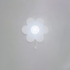 Wall Sconce | Resin Floral Design & Metal Glass Accents | 24 cm Diameter