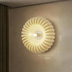 Wall Sconce | Resin Sunburst Design & Ambient Glow | 24 cm Diameter
