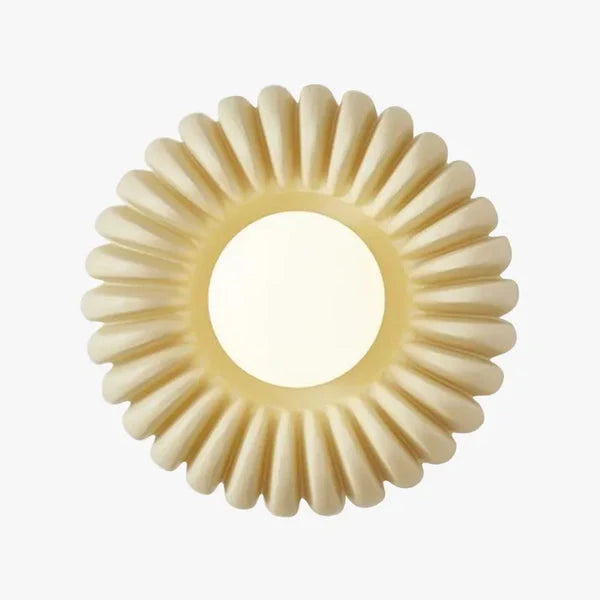Wall Sconce | Resin Sunburst Design & Ambient Glow | 24 cm Diameter