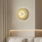 Wall Sconce | Resin Sunburst Design & Ambient Glow | 24 cm Diameter