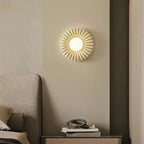 Wall Sconce | Resin Sunburst Design & Ambient Glow | 24 cm Diameter