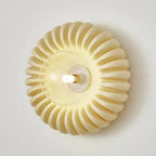 Wall Sconce | Resin Sunburst Design & Ambient Glow | 24 cm Diameter