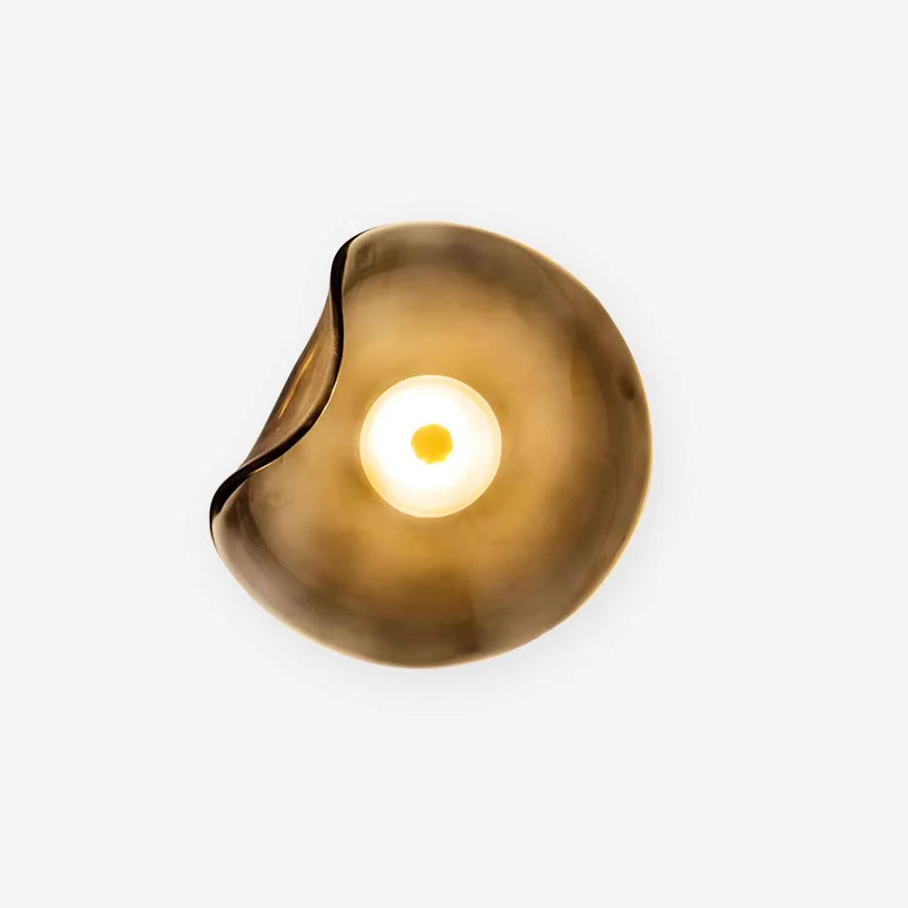 Wall Sconce | Round Glass Globe & Integrated Warm White LED | Dia 25 cm