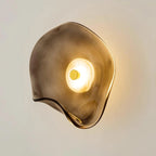 Wall Sconce | Round Glass Globe & Integrated Warm White LED | Dia 25 cm