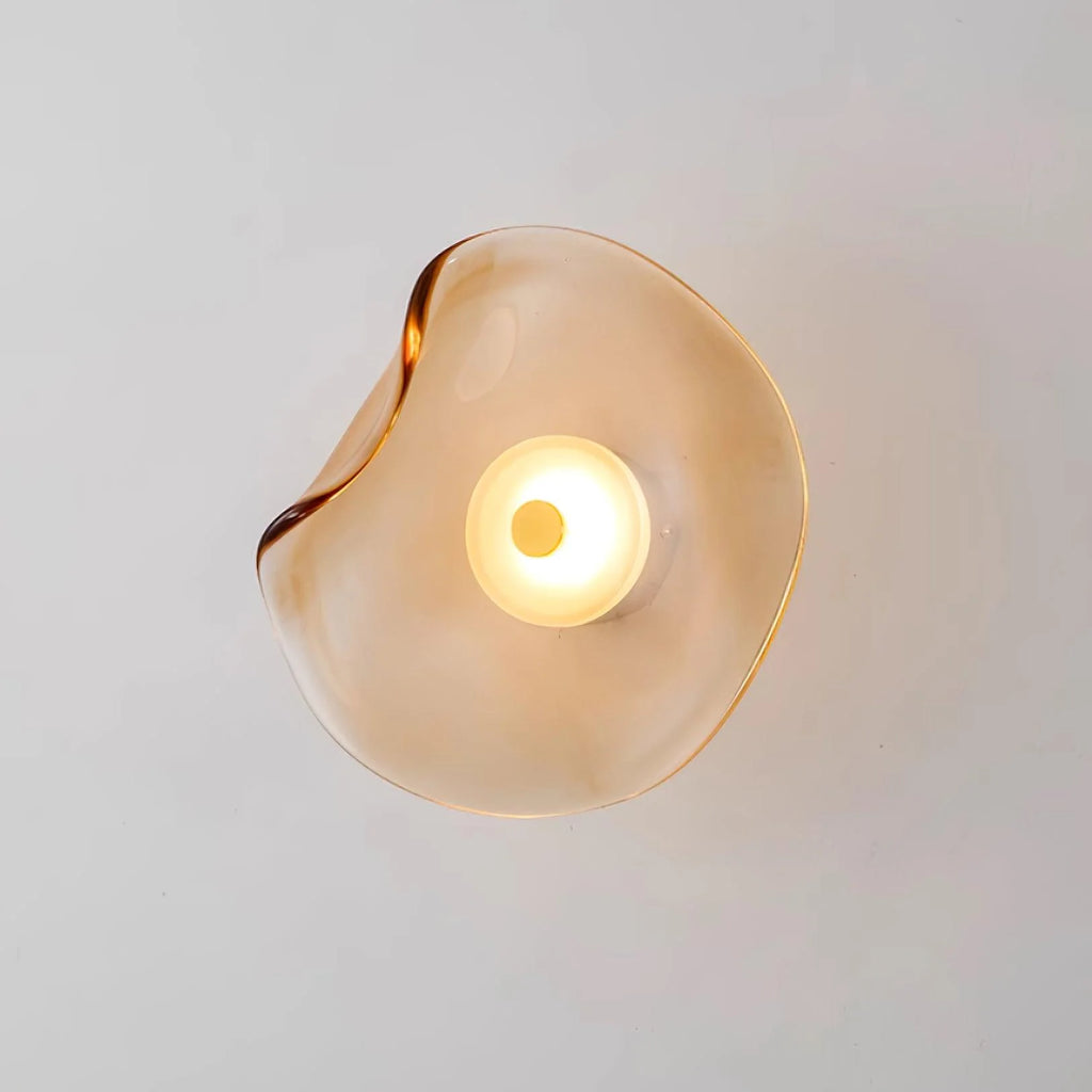 Wall Sconce | Round Glass Globe & Integrated Warm White LED | Dia 25 cm