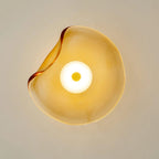 Wall Sconce | Round Glass Globe & Integrated Warm White LED | Dia 25 cm