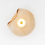Wall Sconce | Round Glass Globe & Integrated Warm White LED | Dia 25 cm