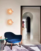 Wall Sconce | Round Glass Globe & Integrated Warm White LED | Dia 25 cm