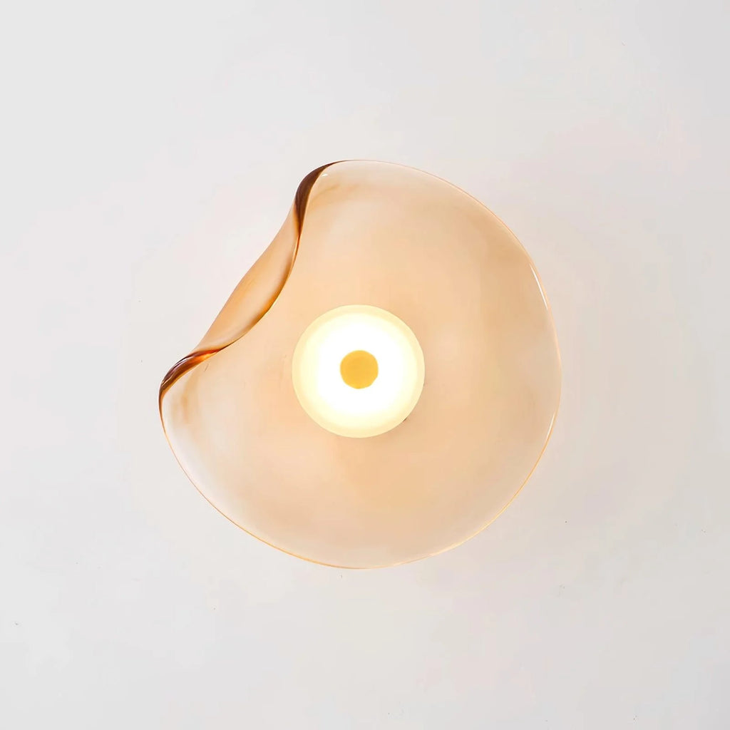 Wall Sconce | Round Glass Globe & Integrated Warm White LED | Dia 25 cm