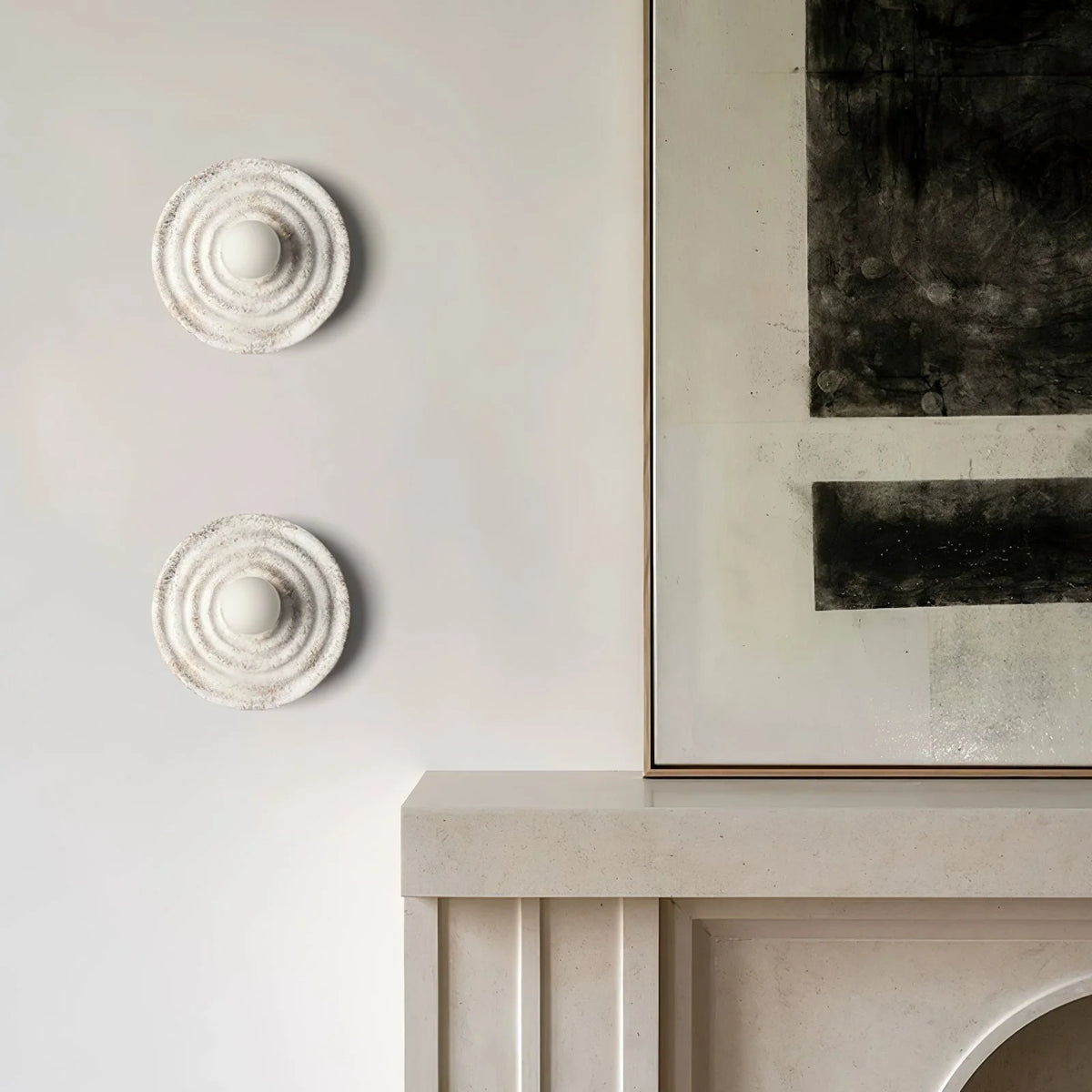 Wall Sconce | Seashell Resin Design | Hardwired Indoor Lighting