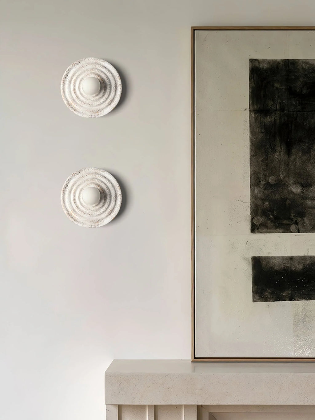 Wall Sconce | Seashell Resin Design | Hardwired Indoor Lighting
