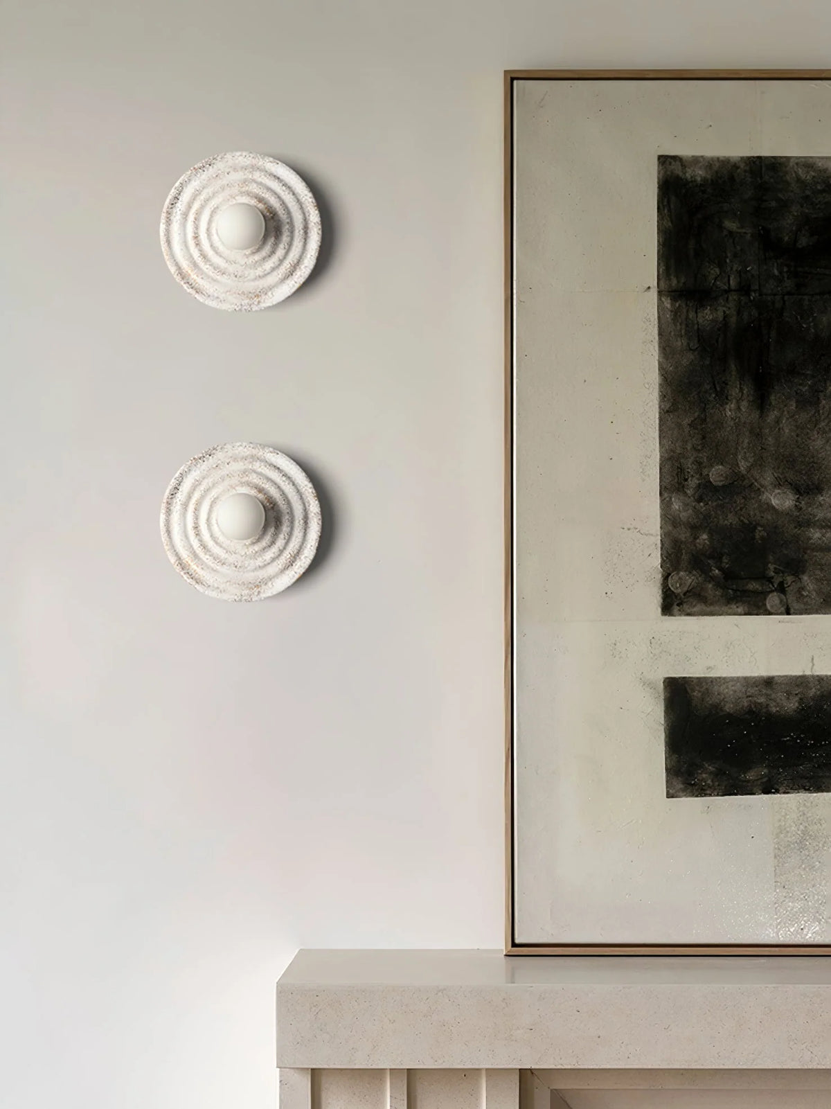 Wall Sconce | Seashell Resin Design | Hardwired Indoor Lighting