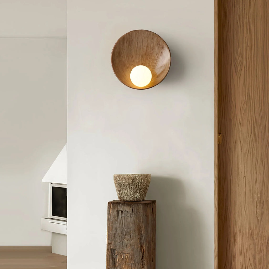 Wall Sconce | Seashell Resin Design | Hardwired Indoor Lighting