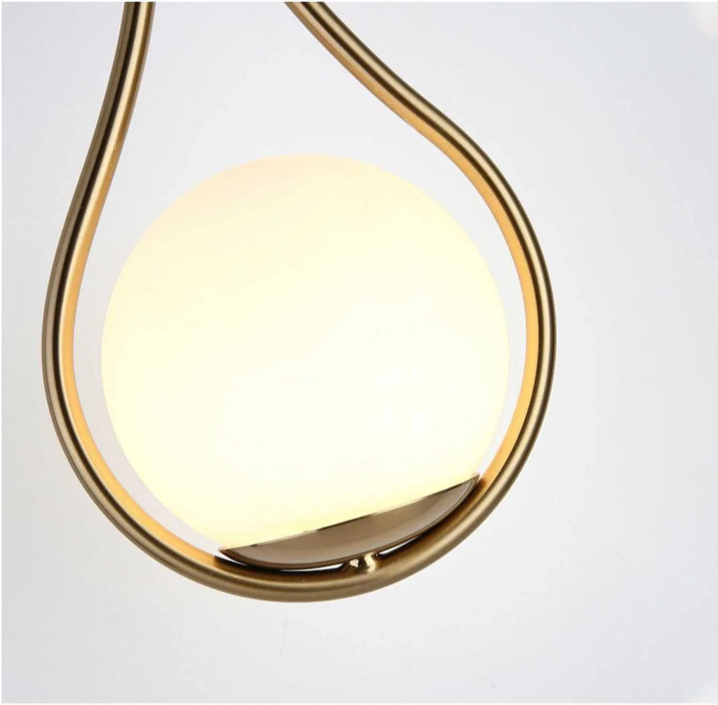 Wall Sconce | Teardrop Frame & Frosted Glass
