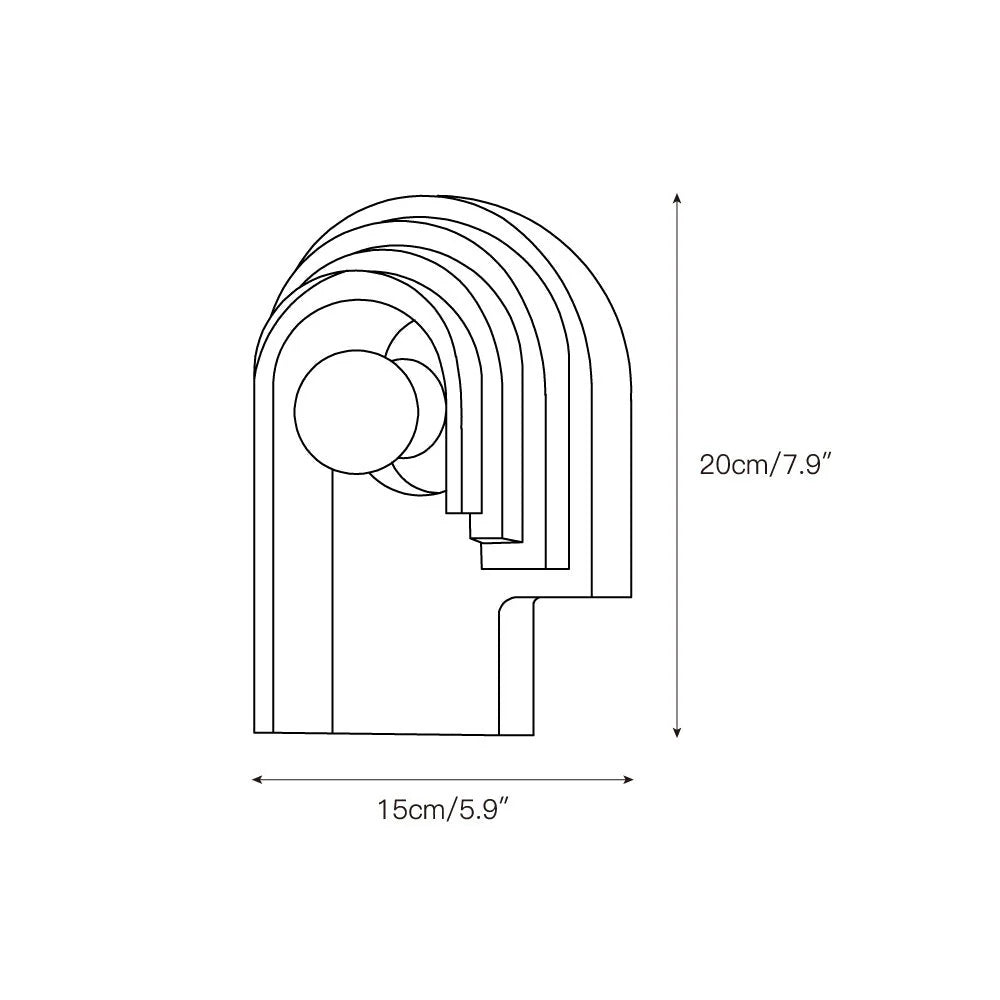 Wall Sconce | Travertine Body & Indoor Use | H 20 & 30 cm