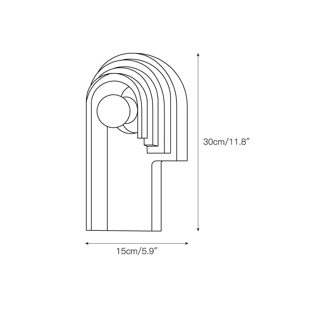 Wall Sconce | Travertine Body & Indoor Use | H 20 & 30 cm