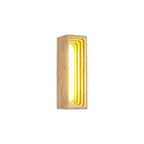 Wall Sconce | Travertine Body & Integrated LED | Moisture-Resistant IP20