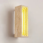 Wall Sconce | Travertine Body & Integrated LED | Moisture-Resistant IP20