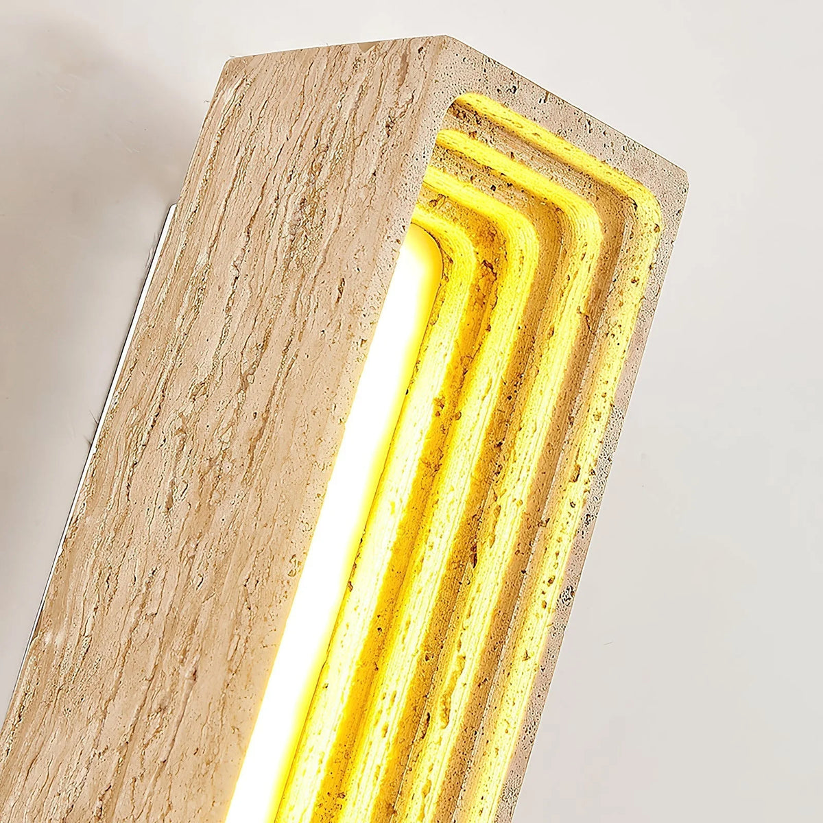 Wall Sconce | Travertine Body & Integrated LED | Moisture-Resistant IP20