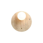 Wall Sconce | Travertine & Glass | 30 x 30 cm