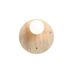 Wall Sconce | Travertine & Glass | 30 x 30 cm
