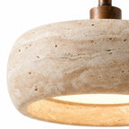 Wall Sconce | Travertine & Wood Wabi-Sabi | LED Included
