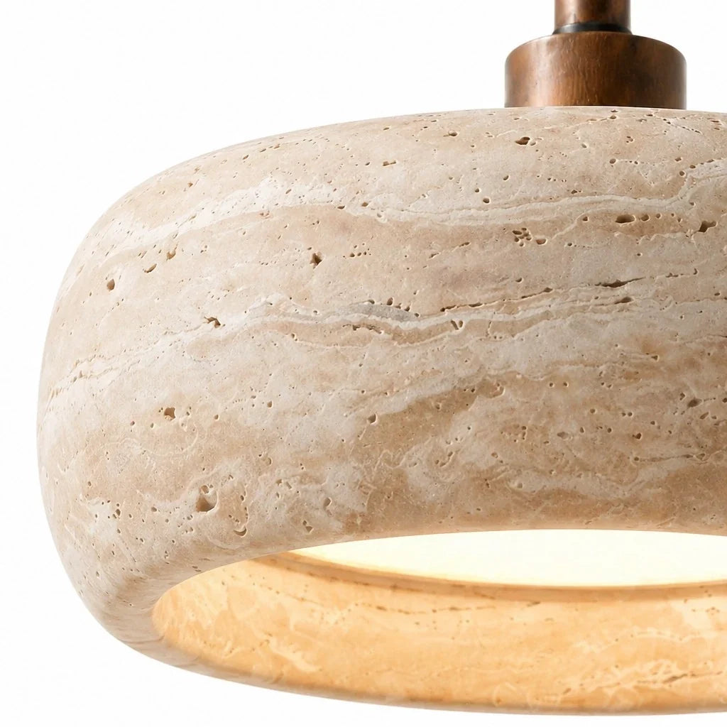 Wall Sconce | Travertine & Wood Wabi-Sabi | LED Included