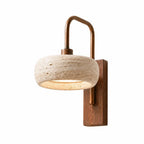 Wall Sconce | Travertine & Wood Wabi-Sabi | LED Included