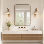 Wall Sconce | Travertine & Wood Wabi-Sabi | LED Included