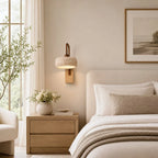 Wall Sconce | Travertine & Wood Wabi-Sabi | LED Included
